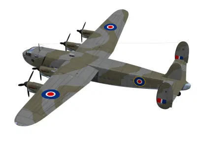 Avro York 3D model
