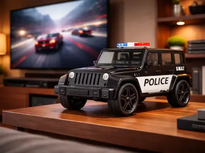 Realistic Emergency Patrol SUV Model 3D model