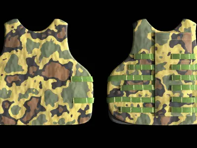 Body Armor Low-poly 3D model