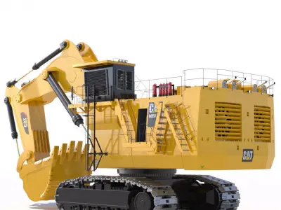 Mining Excavator 6050 Backhoe 3D model