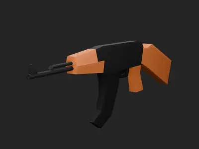 Low-Poly - Game ready - Gun Arsenal Set Low-poly 3D model