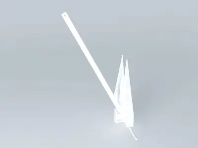 Danforth anchor 32 kg 3D model