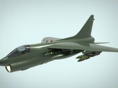A 7E Corsair II 3D model purchase