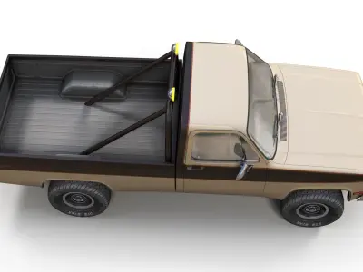 4x4 pickup Low-poly 3D model