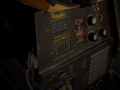 Welding machine  Low-poly 3D model