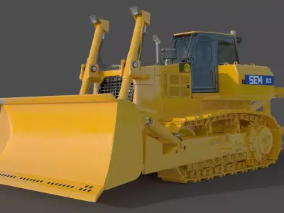  SEM 822 Track Tractor Specs 3D model