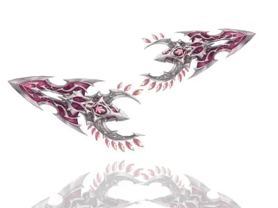 Royal Guard Battle-Gloves Low-poly 3D model