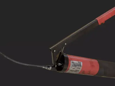 Grease Gun Low-poly 3D model purchase
