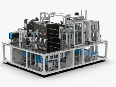Automatic Carton Packing Machine 3D model