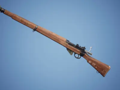 Generic WW2 Rifle Low-poly 3D model