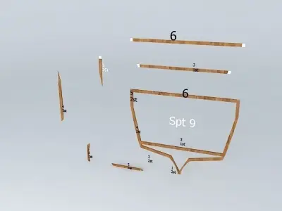 Spt9, boat frame Free 3D model