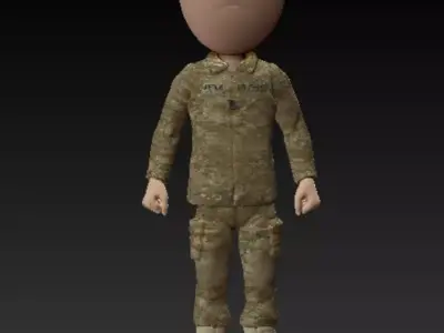 1SG Little Top in beret Free 3D print model