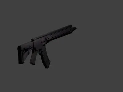 MK47 Mutant Low-poly 3D model