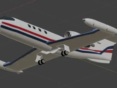 Learjet 35 36 3D model
