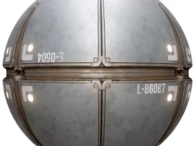 PBR Seamless Sci-Fi Texture 31 Low-poly 3D model