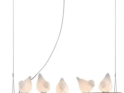 Pendant Lamp Dining Birds 3D model