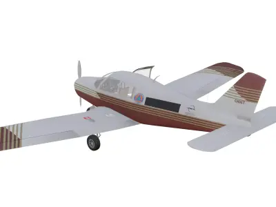 Piper PA28 Cadet Low-poly 3D model