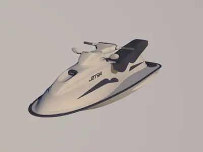 jet ski 3D model 4