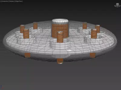 Dual Toroidal Solenoid - Micro Compression Lifter - Concept 3D model