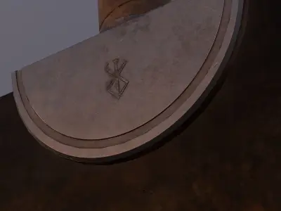 Berserk Dragon Slayer Sword Low-poly 3D model