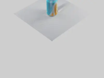 Energy soda model Low-poly 3D model