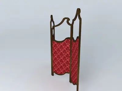 antique screen 3D model
