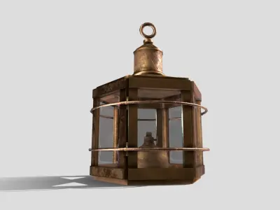 Ships Lamp Low-poly 3D model