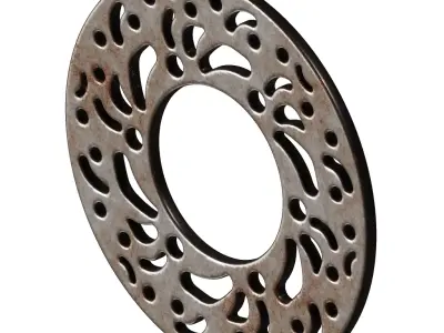 Rusty Brake Disc 3D model