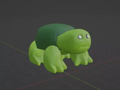free turtle model Free 3D model