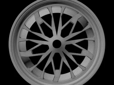 rim 3d model silver wheel Free 3D model