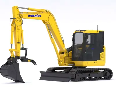 Komatsu Excavators PC88MR-11 Small Excavators 3D model