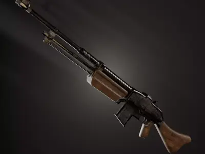 Browning wz 28 Rifle 3D model