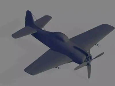 F8F-1B Bearcat 3D model