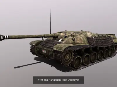 44M Tas tank family 3D Model Pack