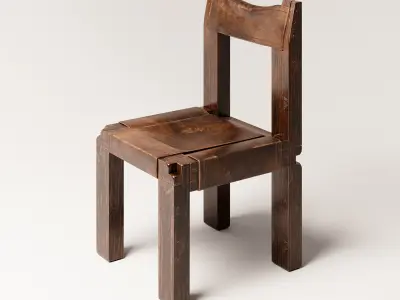 Pierre Chapo S11 Chair 3D model