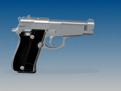 Beretta 84F 3D model