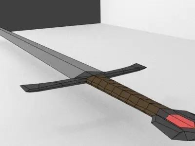 Sword LOW POLY Low-poly 3D model purchase