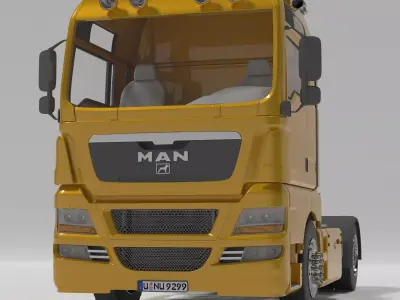 man truck 3D model from CGTrader