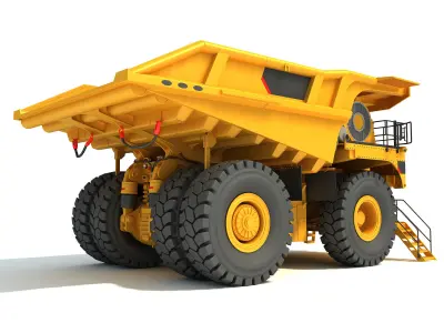 Mining Machinery 3D model purchase