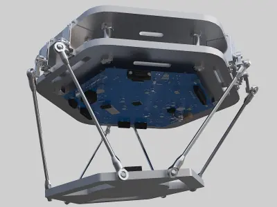 6-DOF parallel robot 3D model