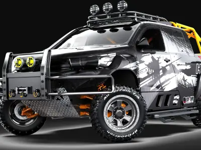AVS Rhino II 6x6 Wheels 3D model