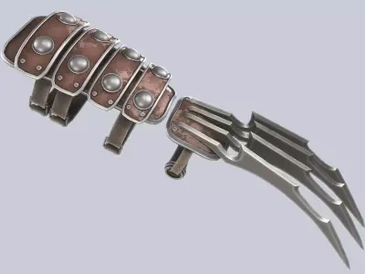 Claw weapon Low-poly 3D model