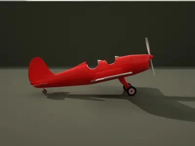 toy plane 3D model by Marcos3DModels from CGTrader