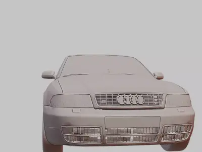 2000 Audi S4 B5 Detailed 3D Printable Car Model 3D print model