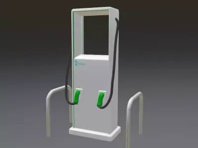 Low Poly Vehicle Charging Port 3D model