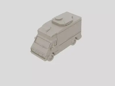 Secret Government Research Van for 3D print 3D model