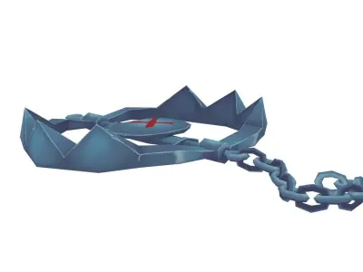 Trap Bear - Hand Painted 3D model