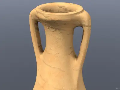 Beltran-IIB type Amphora Low-poly 3D model