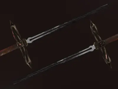 OLD-fantasy snake sword 4k Low-poly 3D model
