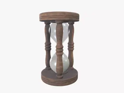 Hour Glass Low-poly 3D model